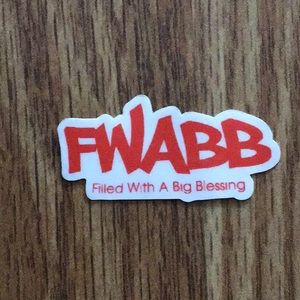 Red little Fwabb Stickers